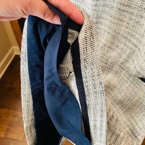 J.Crew Factory sleeveless tweed & eyelet dress wedding guest SZ 2 gray navy - Picture 9 of 11